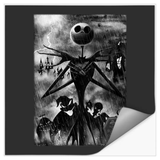 Disney The Nightmare Before Christmas 2024 Jack In Graveyard Stickers