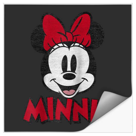 Disney Mickey And Friends Minnie Mouse Portrait Raglan Baseball Tee Stickers