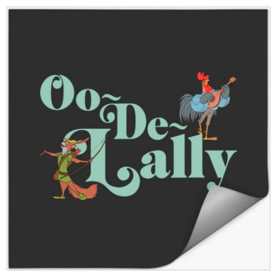 Disney Robin Hood Oo-De-Lally Iconic Quote Chest Text Logo Stickers