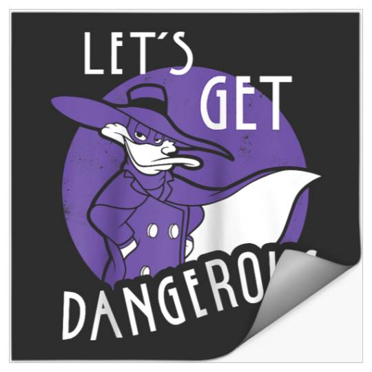 Disney Darkwing Duck Let's Get Dangerous Raglan Baseball Tee Stickers