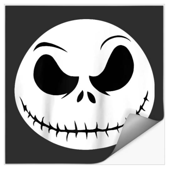 Disney The Nightmare Before Christmas Jack Big Face Raglan Baseball Tee Stickers