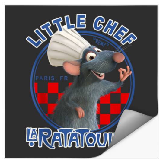 Disney Pixar Ratatouille Remy Little Chef Badge Stickers