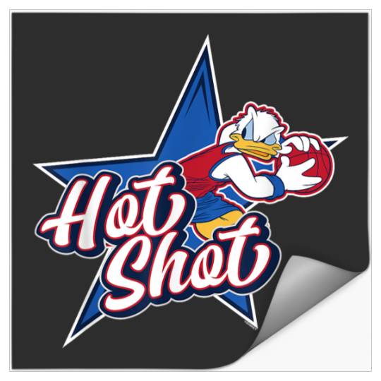 Disneyss Donald Duck Sports Basketball Star Hot shots Stickers