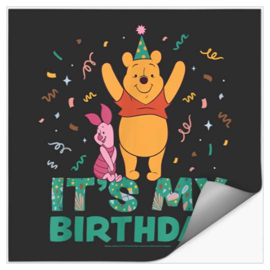Disney Winnie The Pooh Piglet Its My Birthday Party Stickers