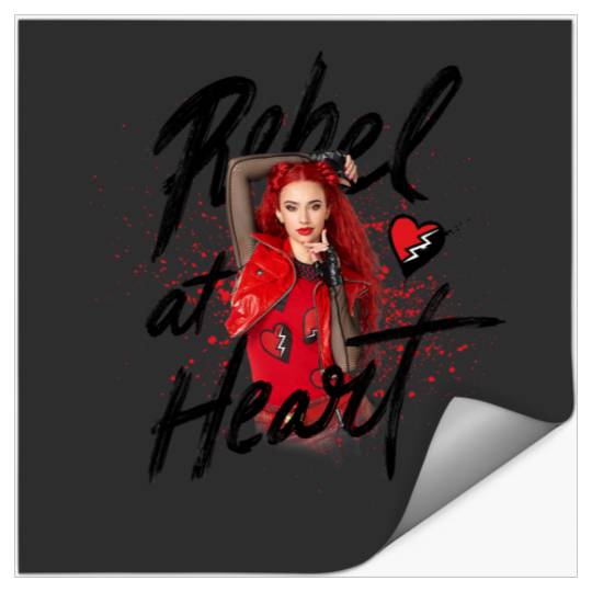 Disney Descendants 4 The Rise of Red Rebel at Heart Stickers
