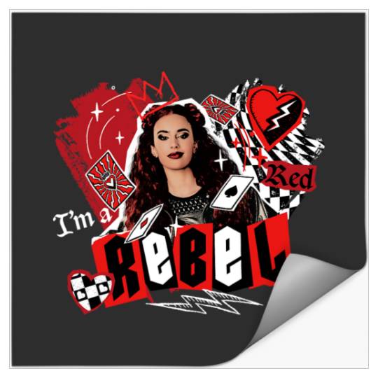 Disney Descendants The Rise Of Red I'm A Rebel Stickers