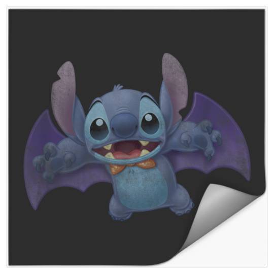 Disney Lilo Stitch Halloween 2024 Cute Vampire Stitch Portrait Stickers