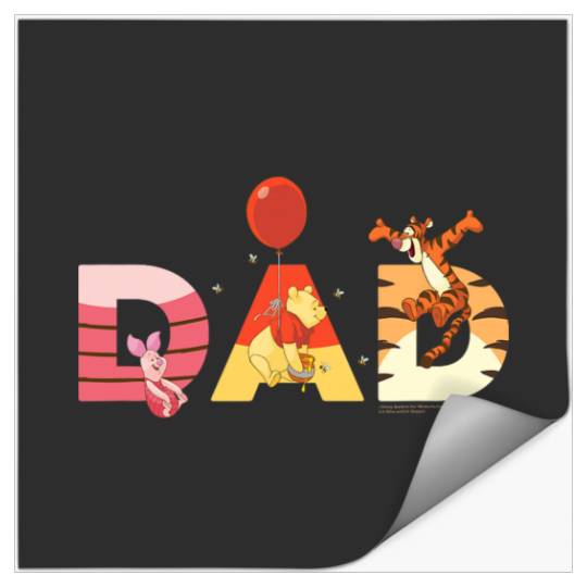 Disney Winnie the Pooh and Friends Dad Father’s Day Birthday Stickers