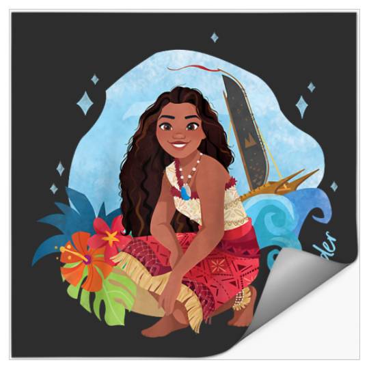 Disney Moana 2 Island Art Wayfinder Moana Raglan Baseball Tee Stickers