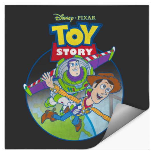 Disneyss Pixars Toy Story Woody Buzz Fly Poster Tee Stickers