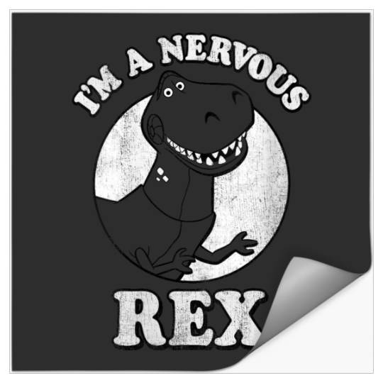 Disneyss Pixars Toy Story I'm A Nervous Rex Dinosaur Stickers