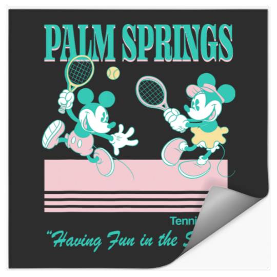 Disney Mickey And Friends Palm Springs Tennis Club Stickers