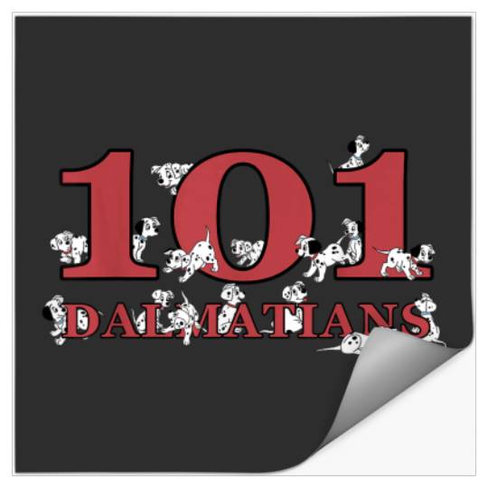 Disney 101 Dalmatians Puppy Logo Stickers