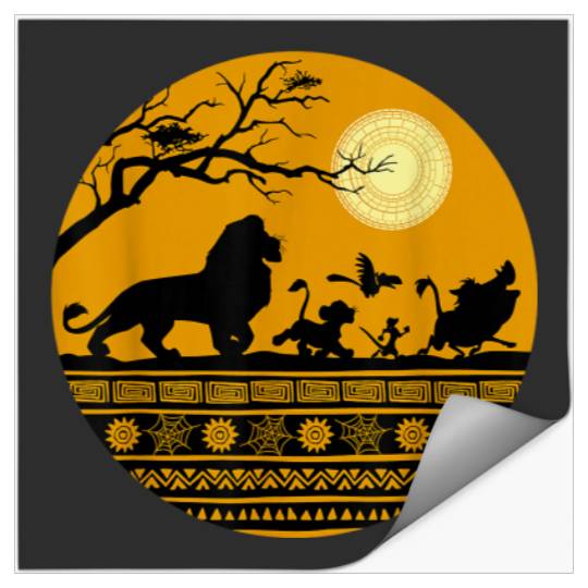 Disney The Lion King Halloween Circle Stickers