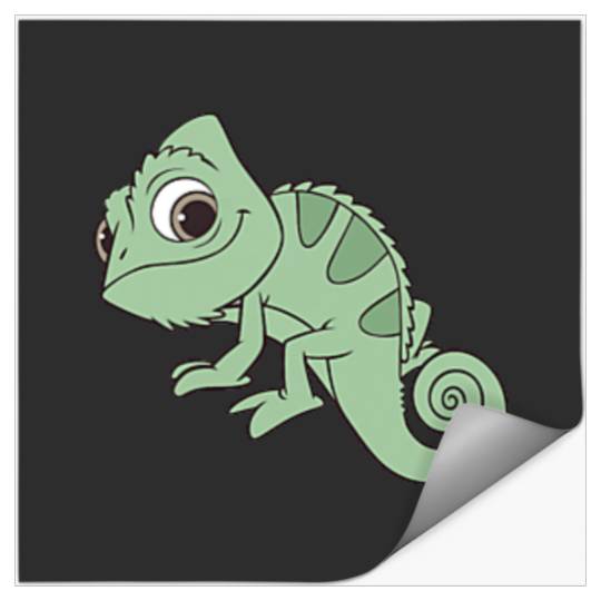 Disney Tangled Pascal Cute Pose Left Chest Pocket Logo Stickers