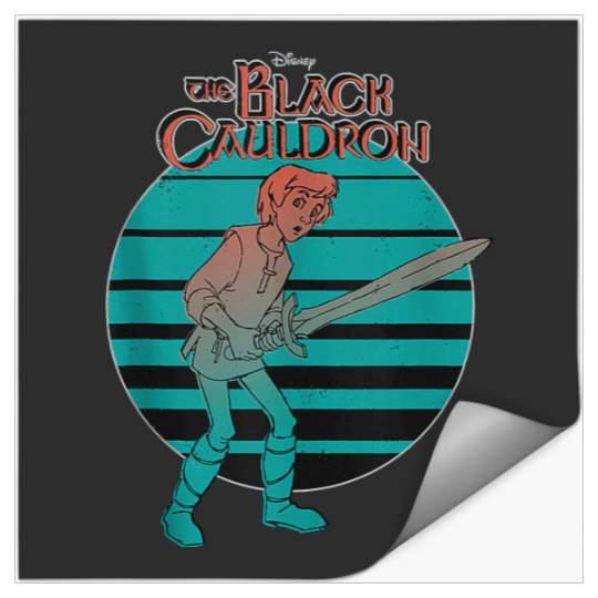 Disney The Black Cauldron Retro Movie Logo Stickers
