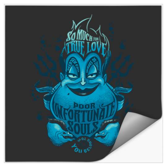 Disney Villains Ursula Poor Unfortunate Souls Stickers