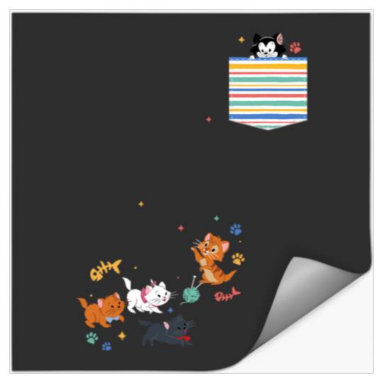 Disney The Aristocats Movie Kittens Pocket Stickers