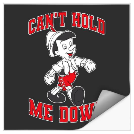 Disney Pinocchio Can't Hold Me Down  Portrait Stickers