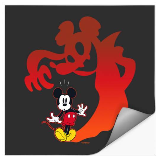 Disney Mickey Mouse Halloween Spooky Scary Shadows Vampire Stickers