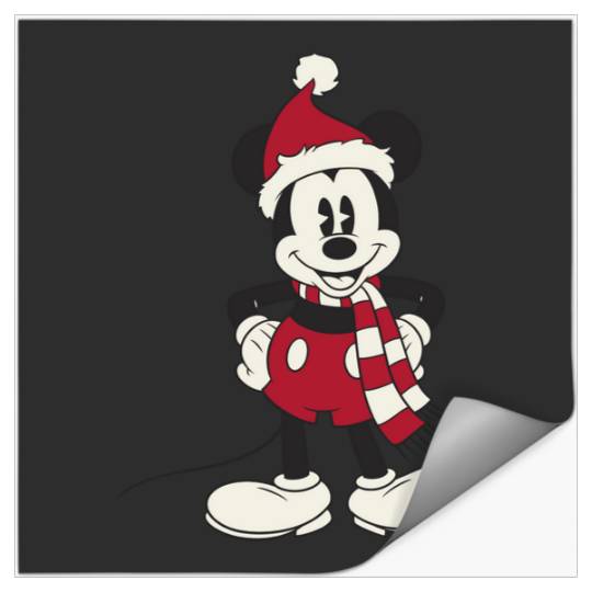Disney Mickey Friends Christmas Mickey Mouse Portrait_1 Merry Christmas 2024 Stickers