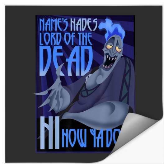 Disney Hercules The Names Hades Quote Graphic TS Stickers
