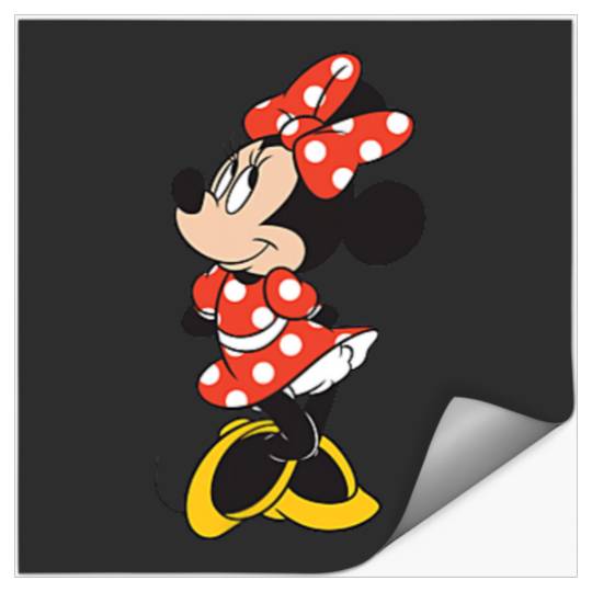 Disney Minnie Mouse Classic Polka Dot Dress Pocket Logo Stickers