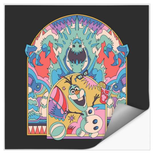 disney frozenss Olaf and Marshmallow Summer Fun Stickers