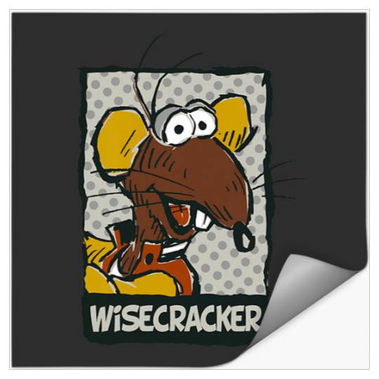 Disney The Muppets Rizzo The Rat Wisecracker Drawn Portrait Stickers