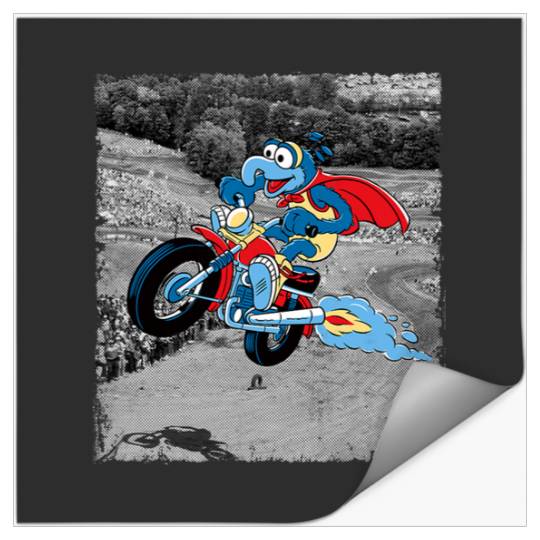 Disney The Muppets Gonzo Motorcycle Ride Big Chest Poster Stickers