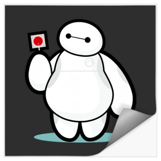 Disney Big Hero 6 Baymax With Lollipop Cute Shot Stickers