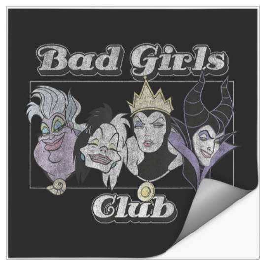 Disney Villains Group Shot Bad Girls Club Stickers