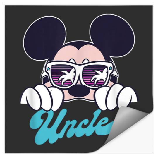 Disney Mickey And Friends Mickey Summer Vibes Uncle Logo Stickers