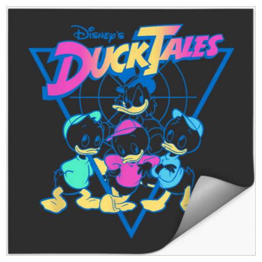 Disney DuckTales  Neon Outlines Group Shot Distr Stickers