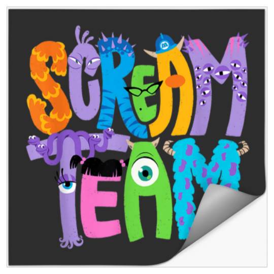 Disney and Pixars Monsters Inc Scream Team Hallo Stickers