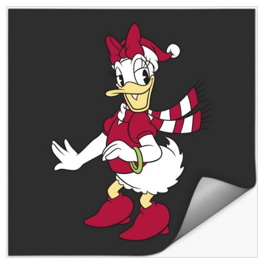 Disney Daisy Duck Classic Christmas Portrait Merry Christmas 2024 Stickers