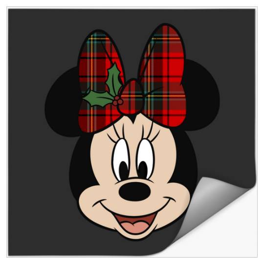 Disney Mickey And Friends Christmas Minnie Mistletoe Bow Merry Christmas 2024 Stickers