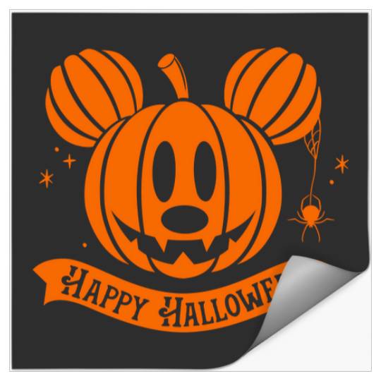 Disney Mickey and Friends Halloween Mickey Pumpkin Face Stickers