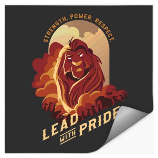 Disney The Lion King 30th Anniversary Mufasa Lead with Pride Stickers