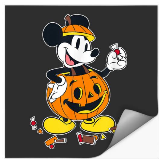 Disney Mickey And Friends Halloween Mickey Pumpkin Costume Stickers