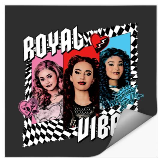 Disney Descendants 4 The Rise of Red Trio Royal Vibes Stickers