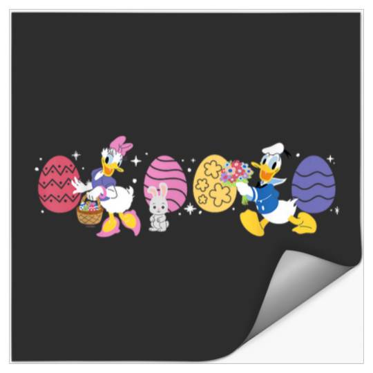Disney Donald Duck Daisy Duck Spring Easter Eggs Stickers