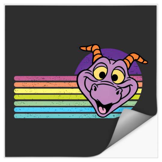 isney vintage shirt - Disney figment shirt - Disney Epcot Stickers