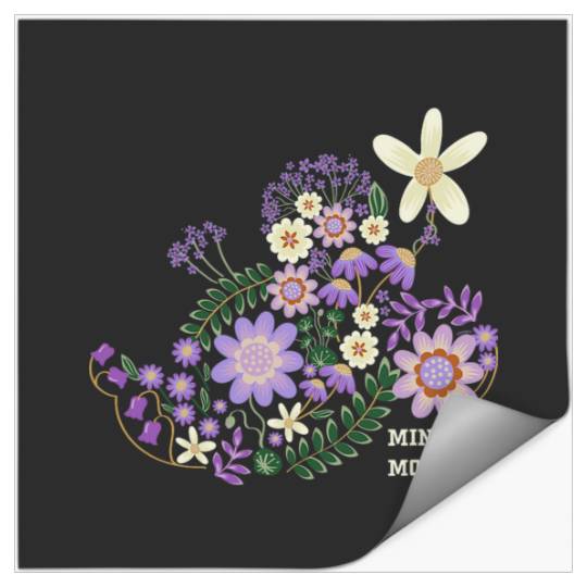 Disney Minnie Mouse Spring Flowers Botanical Floral Garden Stickers