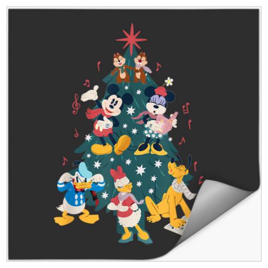 Disney Mickey Friends Holiday  Christmas 2024 Tree Carols Stickers