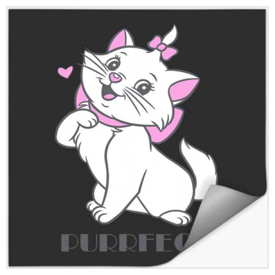 Disney The Aristocats Adorable Purrfect Marie Big Chest Logo Stickers