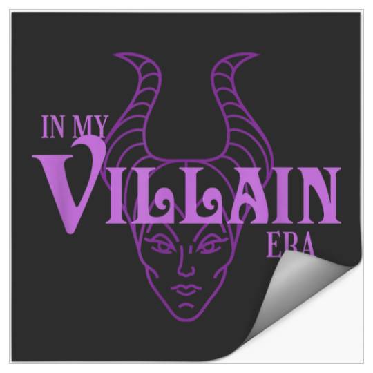 Disney Villains In My Villain Era Maleficent Text Logo Stickers