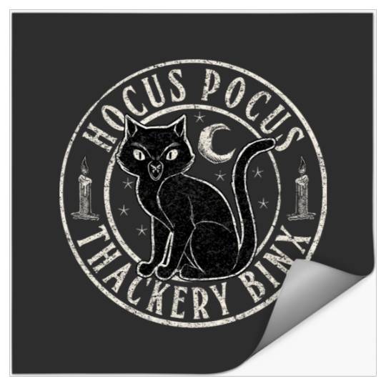 Disney Hocus Pocus Thackery Binx Big Cat Celestial Circle Stickers