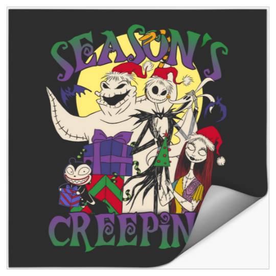 Disney The Nightmare Before Christmas Seasons Creepings_1 Merry Christmas 2024 Stickers