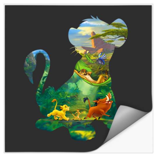 Kids Disney The Lion King Simba Hakuna Matata Filled Logo Kids Stickers
